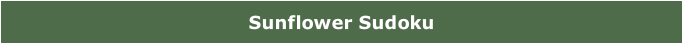 Sunflower Sudoku