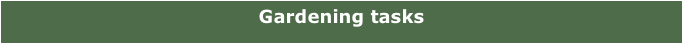 Gardening tasks