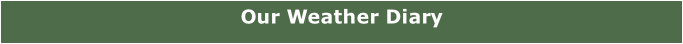 Our Weather Diary